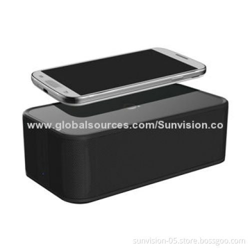 Latest Bluetooth vibration speakers 4.0 with NFC power bank qi wireless charger for smart phone